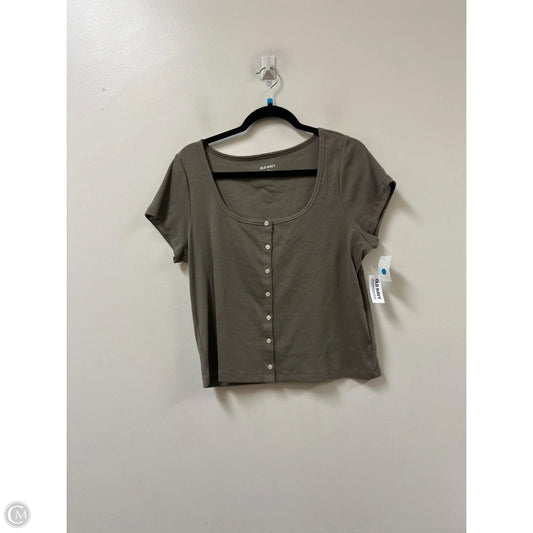 Top Short Sleeve By Old Navy In Brown, Size: Xl