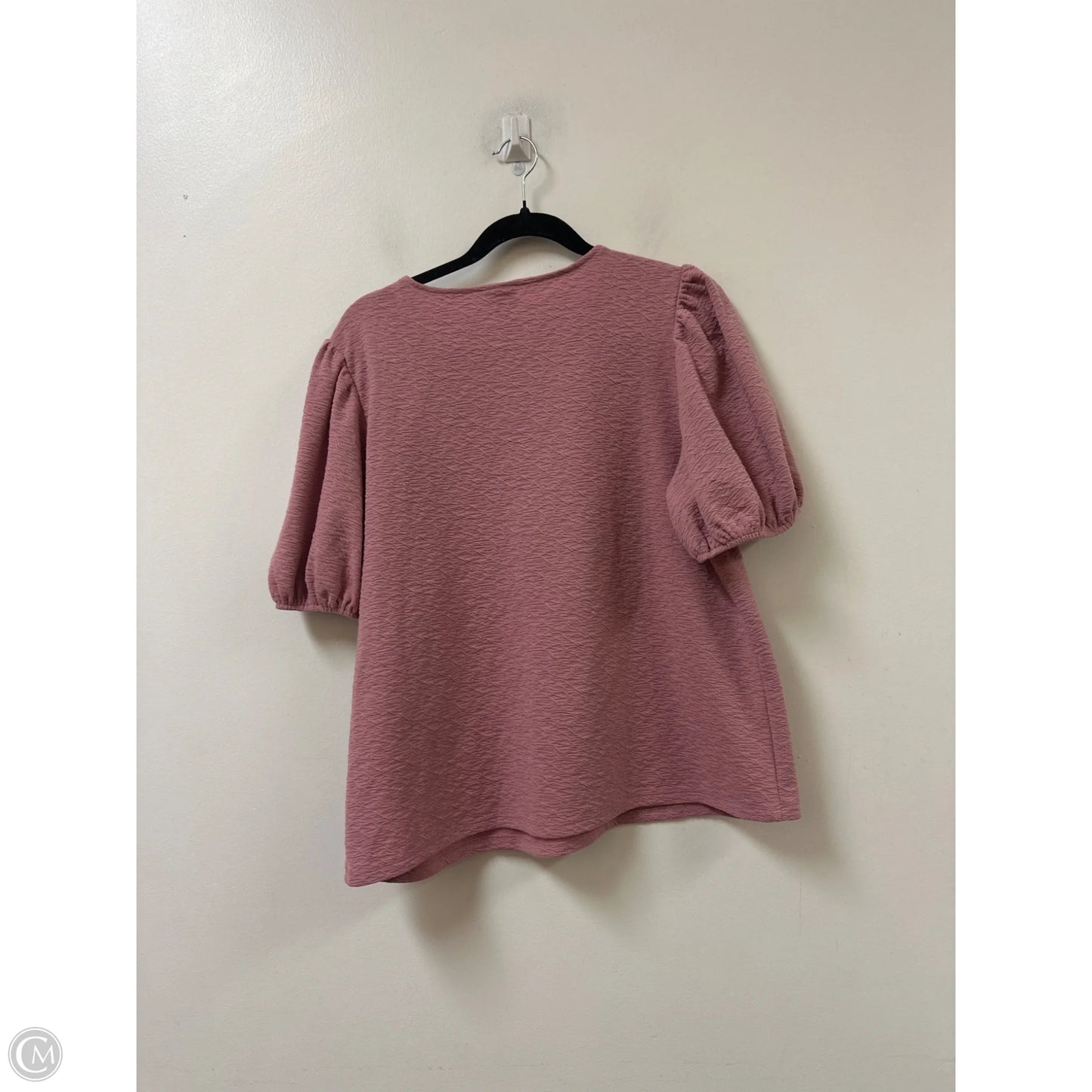 Top Short Sleeve By A New Day In Pink, Size: Xl