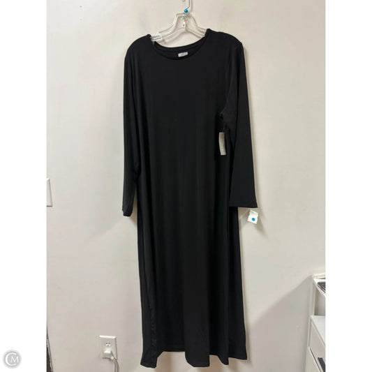 Dress Casual Maxi By Chicos In Black, Size: Xl