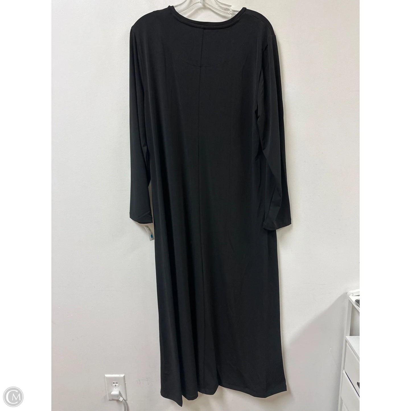 Dress Casual Maxi By Chicos In Black, Size: Xl