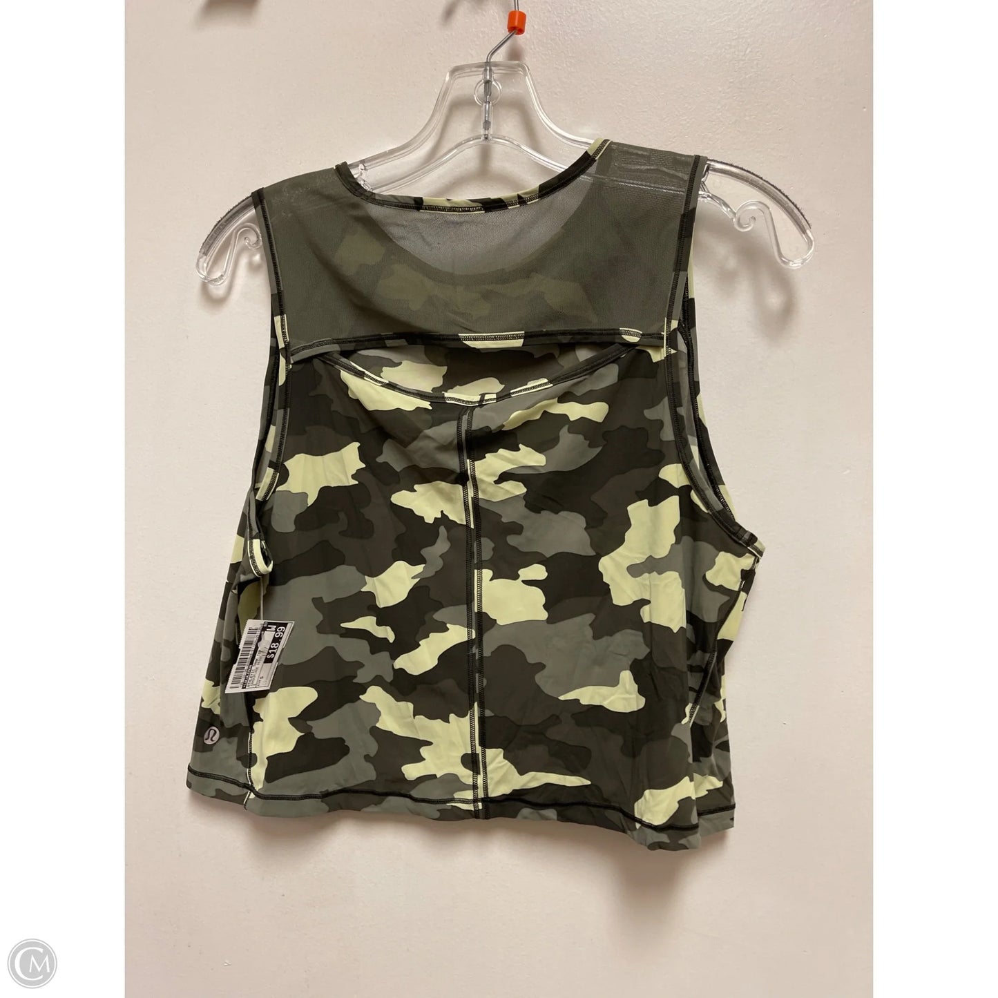 Athletic Tank Top By Lululemon In Camouflage Print, Size: S
