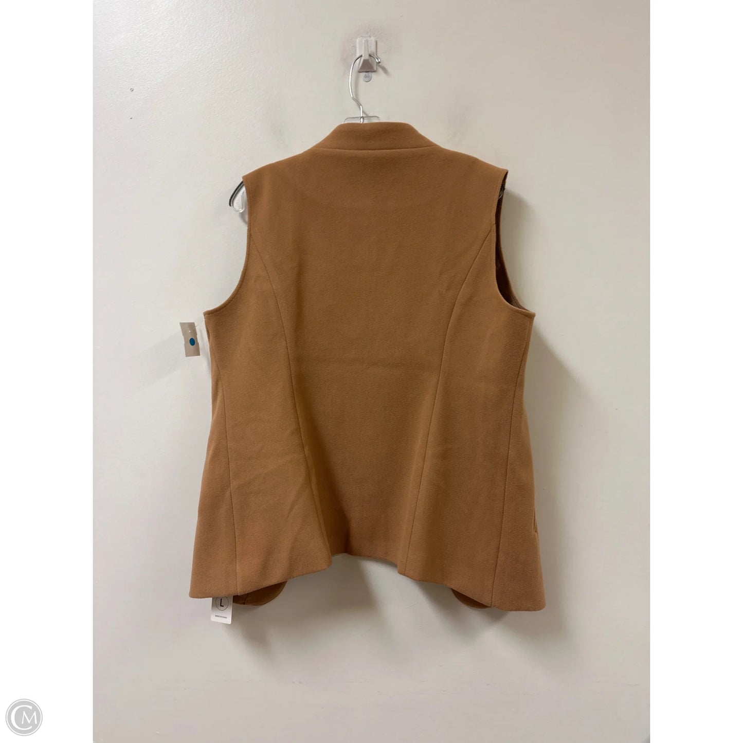 Blouse Sleeveless By Clothes Mentor In Tan, Size: L