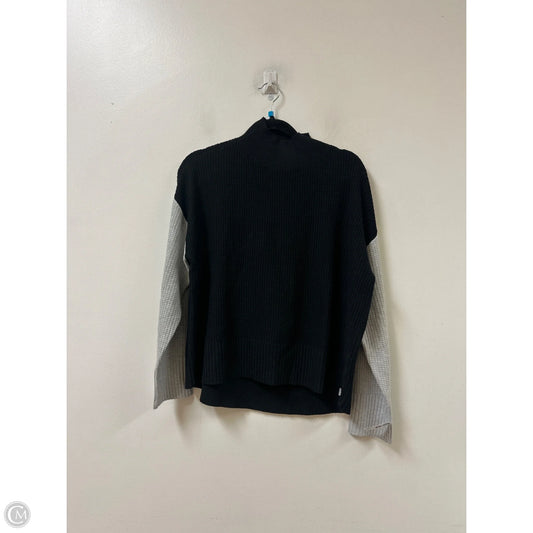 Sweater By Talbots In Black & Grey, Size: M