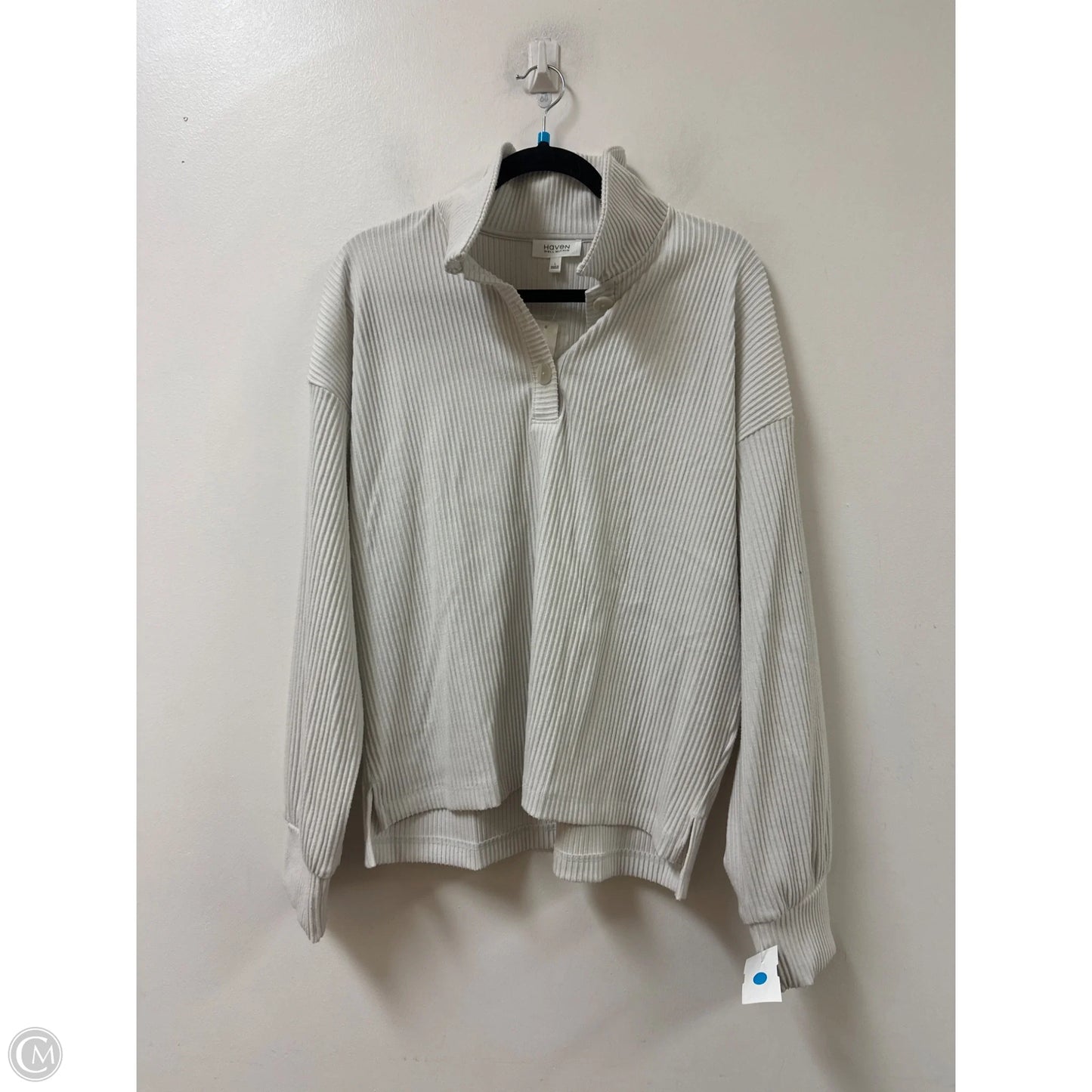 Top Long Sleeve By Have In Grey, Size: L