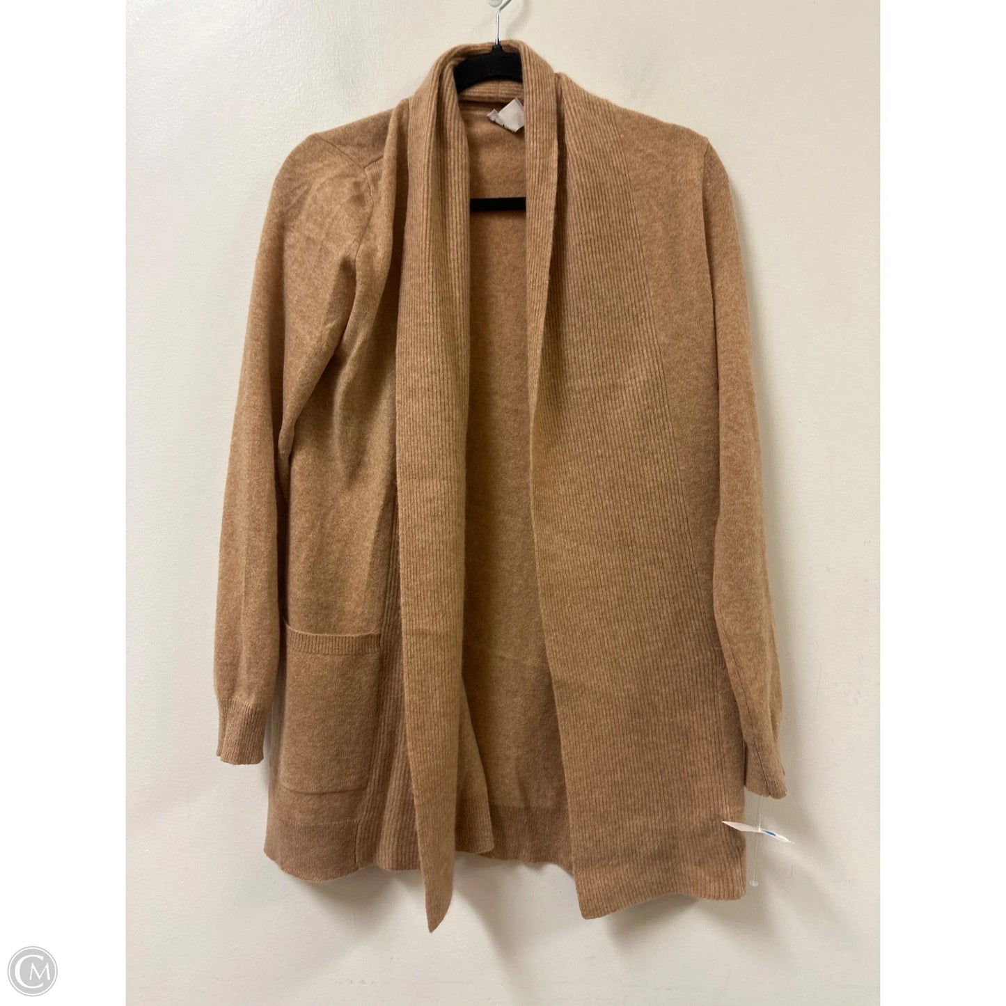 Sweater Cardigan By Chicos In Tan, Size: S