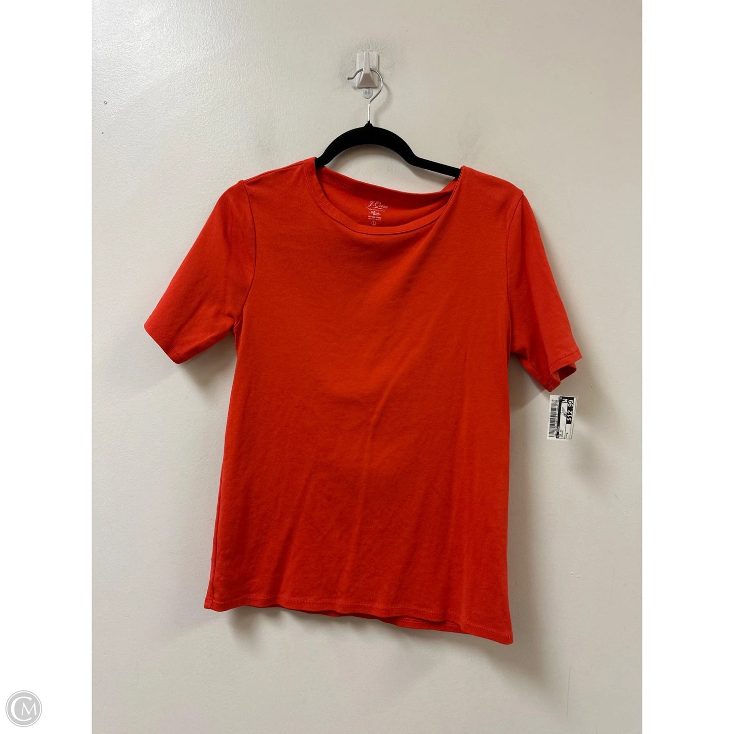 Top Short Sleeve By J. Crew In Orange, Size: L