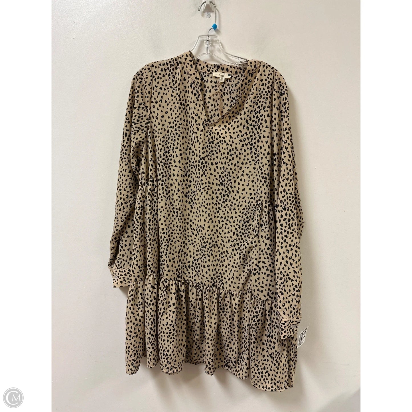 Dress Casual Midi By Easel In Leopard Print, Size: M