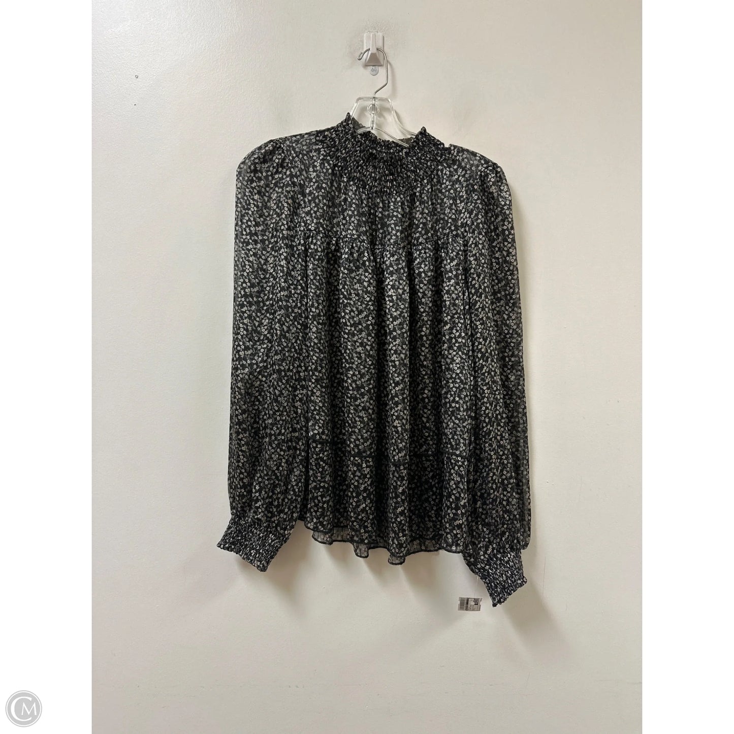 Top Long Sleeve By Allie Rose In Floral Print, Size: L