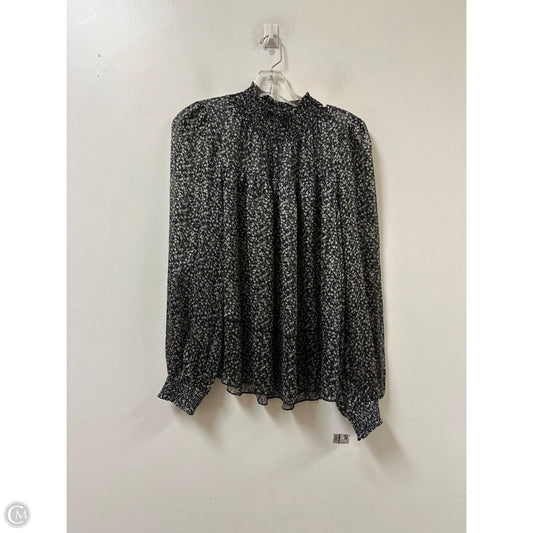 Top Long Sleeve By Allie Rose In Floral Print, Size: L