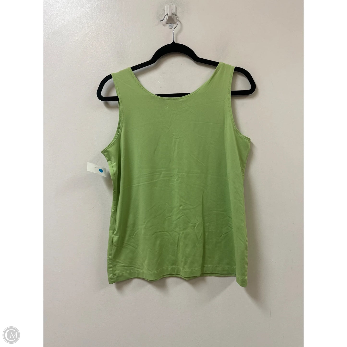 Top Sleeveless By Chicos In Green, Size: L