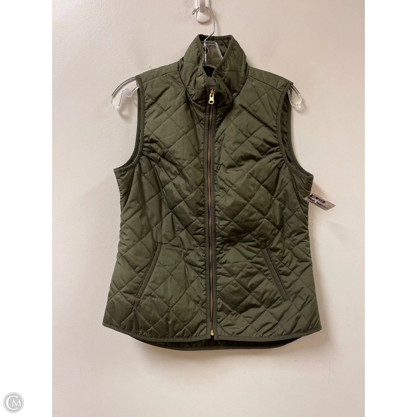 Vest Faux Fur & Sherpa By Old Navy In Green, Size: S
