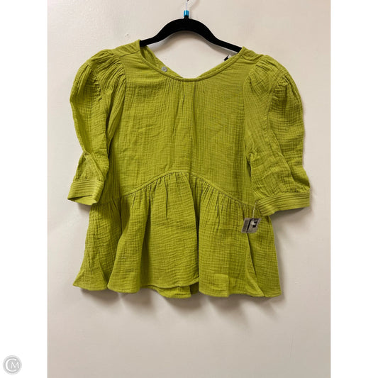 Top Short Sleeve By Hyfve In Green, Size: S