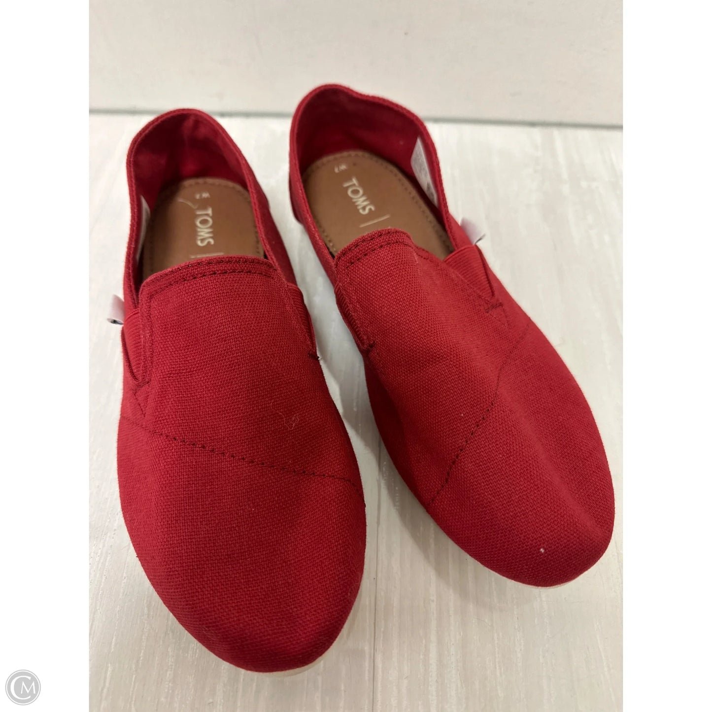 Shoes Flats By Toms In Red, Size: 7