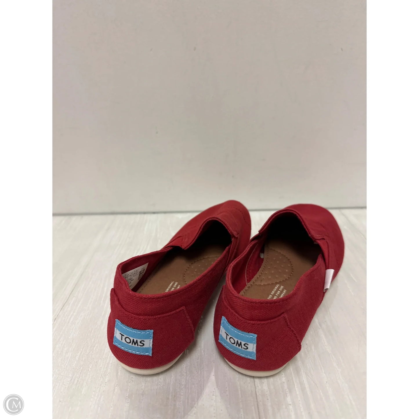 Shoes Flats By Toms In Red, Size: 7
