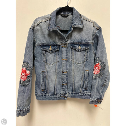 Jacket Denim By Driftwood In Blue, Size: S