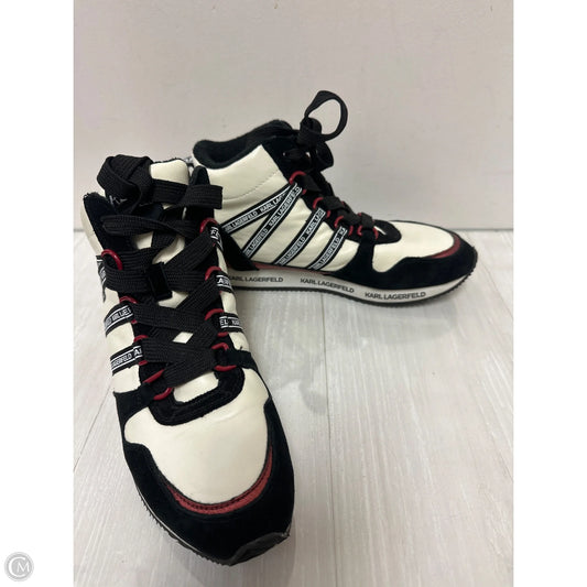 Shoes Designer By Karl Lagerfeld In Cream, Size: 8