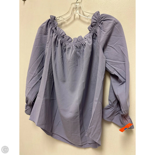 Top Long Sleeve By Clothes Mentor In Purple, Size: L
