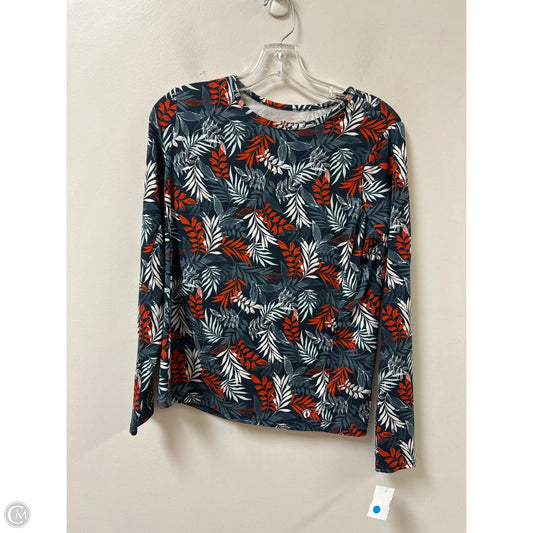 Top Long Sleeve By Hang Ten In Blue, Size: S