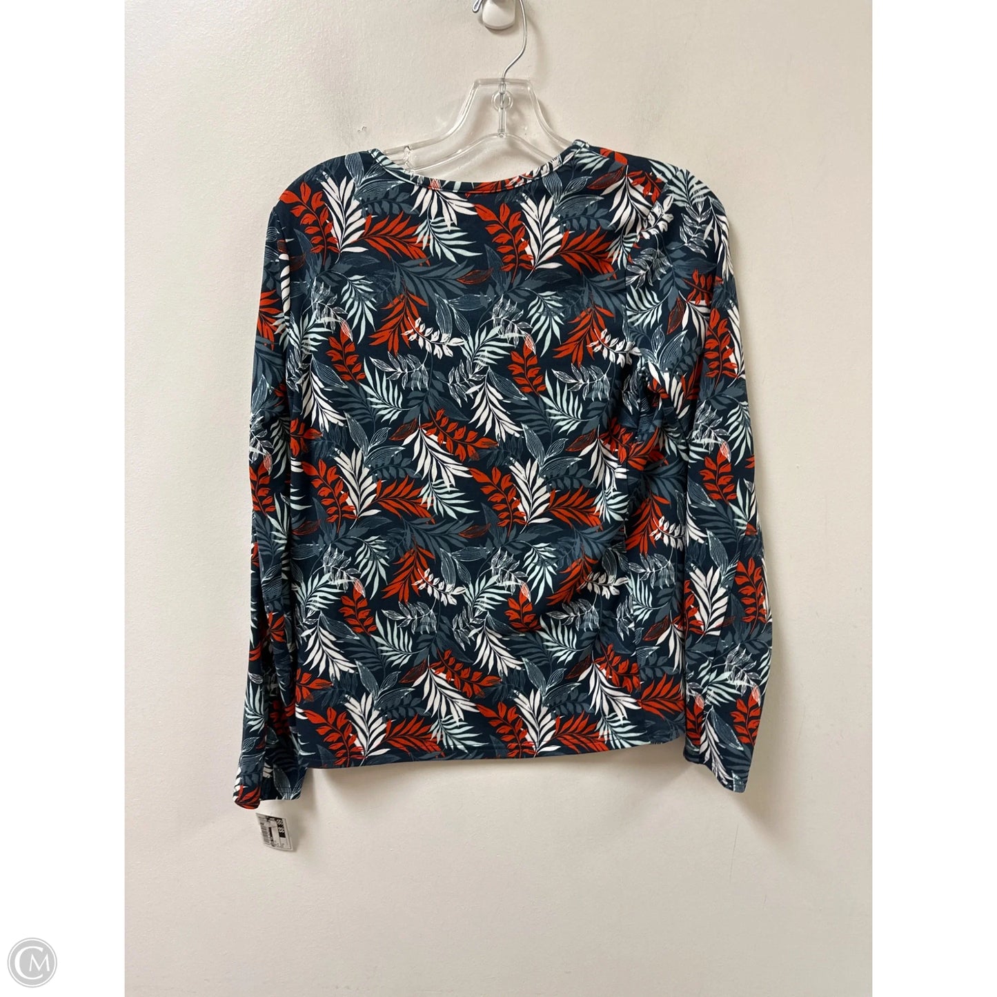 Top Long Sleeve By Hang Ten In Blue, Size: S