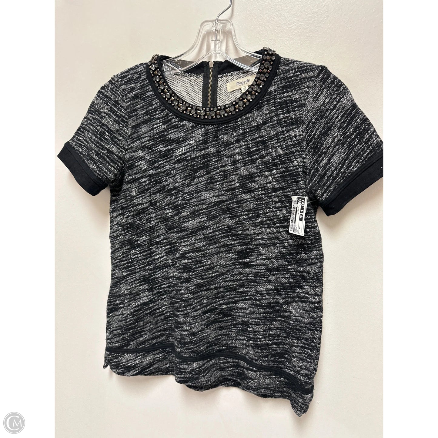Top Short Sleeve By Madewell In Black, Size: Xs