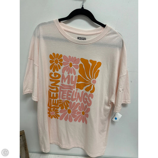 Top Short Sleeve By Clothes Mentor In Pink, Size: S