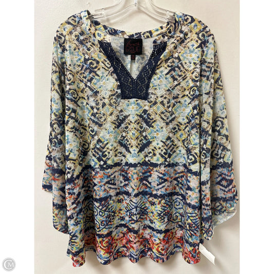 Top Long Sleeve By French Blue In Multi-colored, Size: 2x
