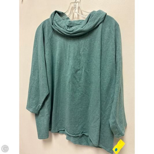 Top Long Sleeve By Pure Jill In Green, Size: 3x