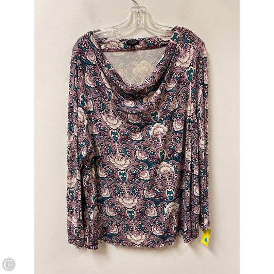 Top Long Sleeve By Talbots In Multi-colored, Size: 3x