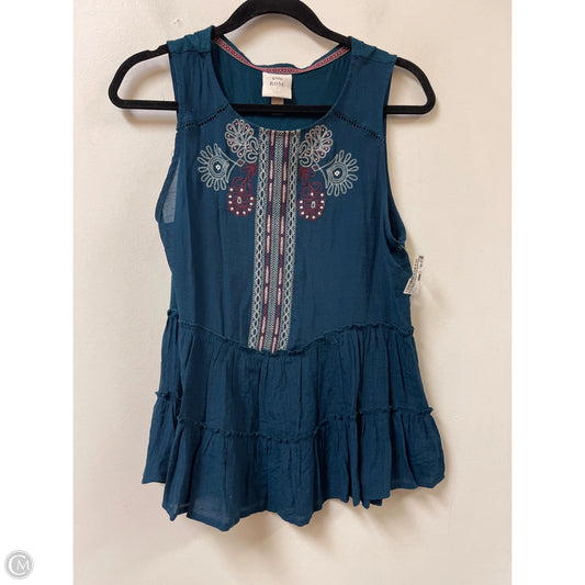 Top Sleeveless By Knox Rose In Blue, Size: M