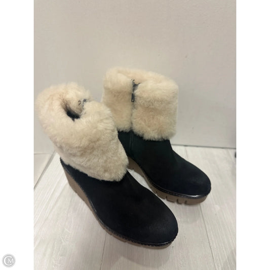 Boots Ankle Heels By Clothes Mentor In Black, Size: 6.5