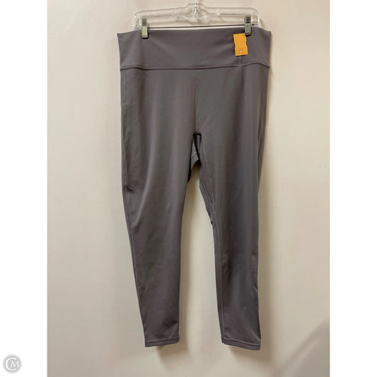 Athletic Leggings By Fabletics In Grey, Size: 2x