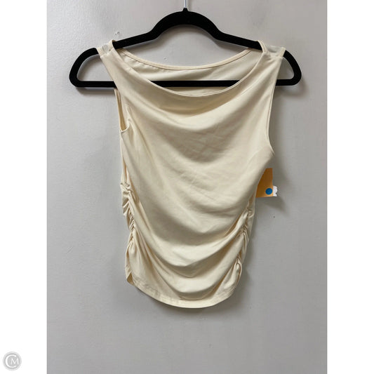 Top Sleeveless By Clothes Mentor In Cream, Size: S