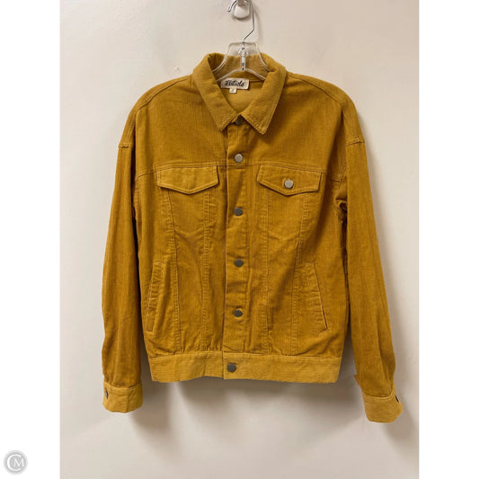 Jacket Shirt By Listicle In Yellow, Size: S
