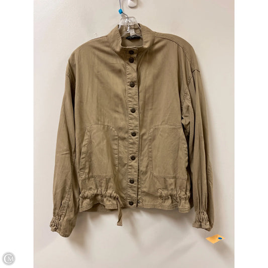 Jacket Shirt By Supplies In Tan, Size: S