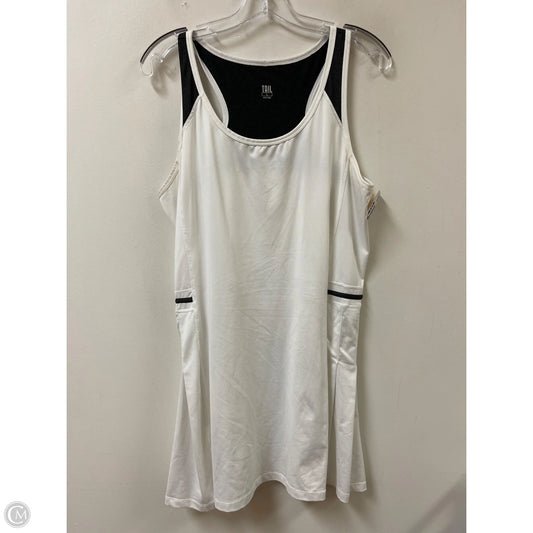 Athletic Dress By Clothes Mentor In White, Size: L