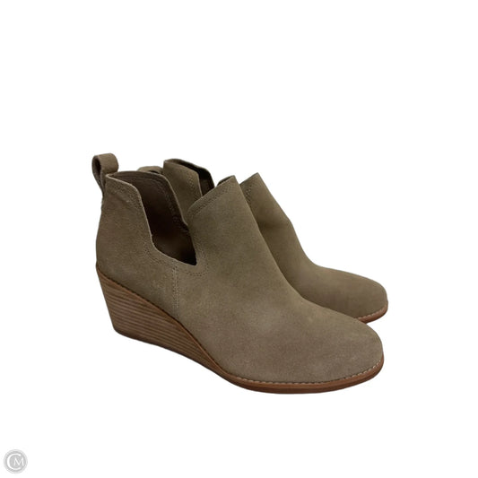 Boots Ankle Heels By Toms In Tan, Size: 8