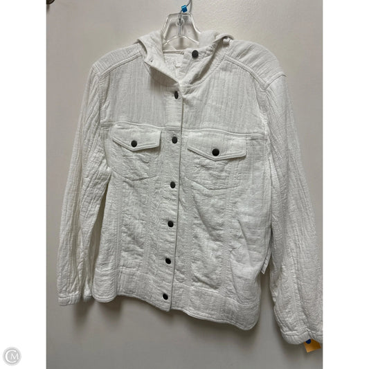 Jacket Shirt By Chicos In White, Size: Xs