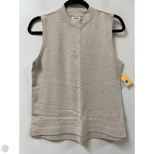 Top Sleeveless By Pact In Cream, Size: S