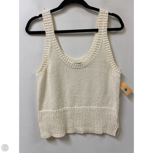 Top Sleeveless By Madewell In Cream, Size: S