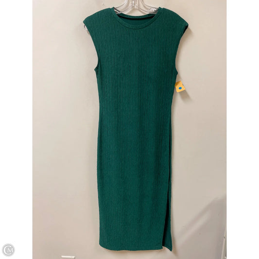 Dress Casual Midi By Shein In Green, Size: M