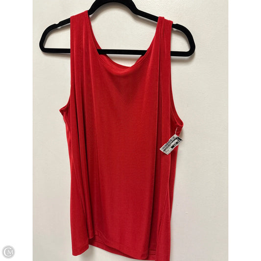 Top Sleeveless By Clothes Mentor In Red, Size: Xl