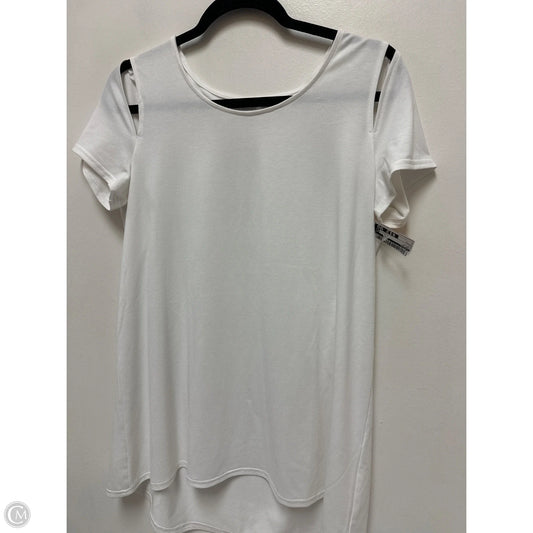 Top Short Sleeve By Chicos In White, Size: L