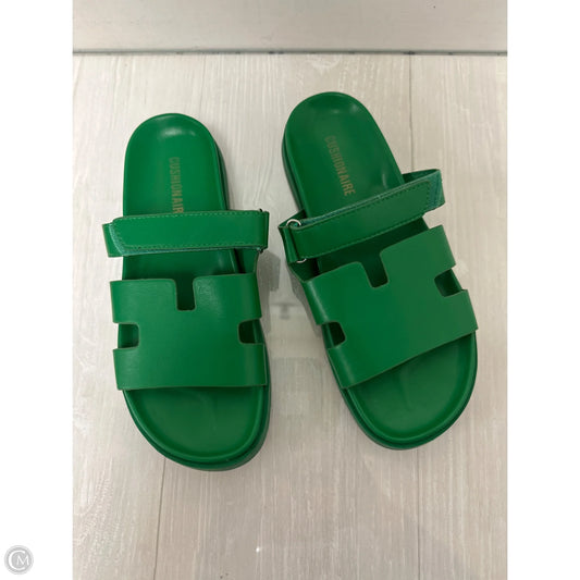 Sandals Flats By Cushionaire In Green, Size: 7