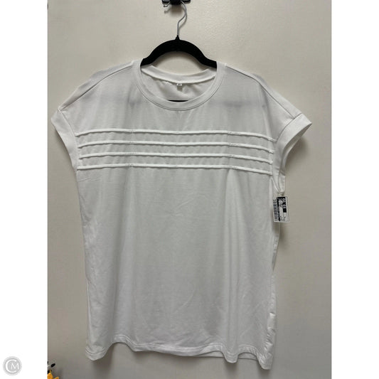 Top Short Sleeve By Clothes Mentor In White, Size: Xl