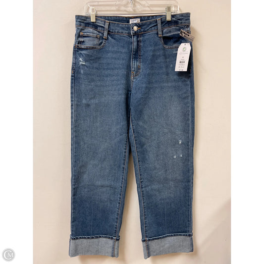 Jeans Wide Leg By Time And Tru In Blue Denim, Size: 12