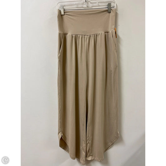 Pants Wide Leg By Clothes Mentor In Tan, Size: L