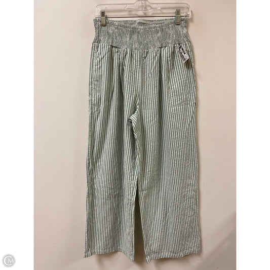 Pants Linen By Clothes Mentor In Green, Size: 12