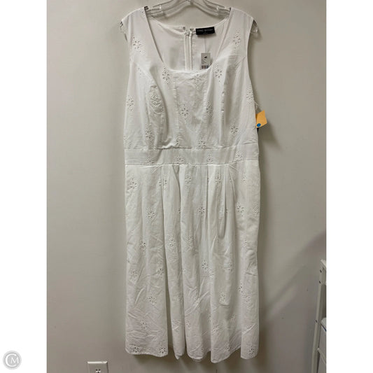 Dress Casual Maxi By Lane Bryant In White, Size: Xl