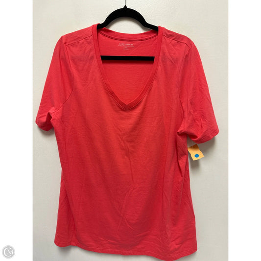 Top Short Sleeve By Lane Bryant In Orange, Size: Xl