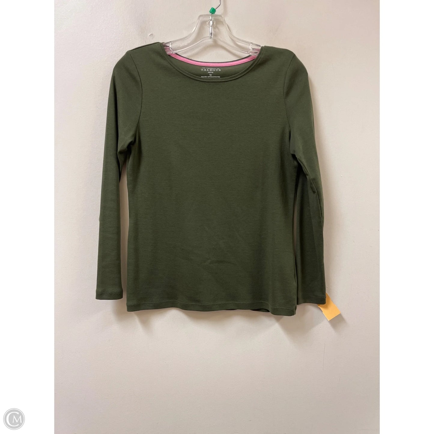 Top Long Sleeve By Talbots In Green, Size: Sp